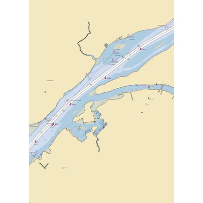 Riverside Marina and Yacht Sales (Philadelphia, PA) NOAA Chart  Gaming Mouse Pad