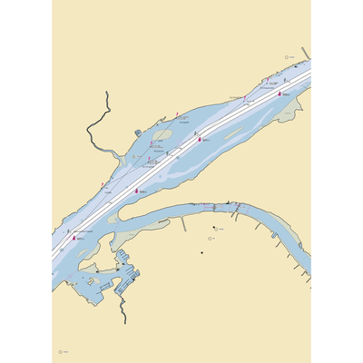 Hawk Island Marina (Beverly, NJ) NOAA Chart  Gaming Mouse Pad