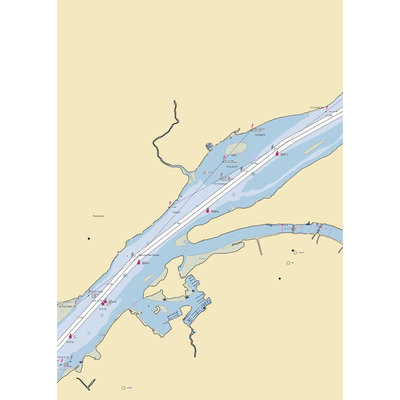 Delaware River Yacht Club (Philadelphia, PA) NOAA Chart  Gaming Mouse Pad