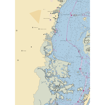 East Bay Marina (Toms River, NJ) NOAA Chart  Gaming Mouse Pad