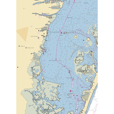 Key Harbor Marina (Toms River, NJ) NOAA Chart  Gaming Mouse Pad