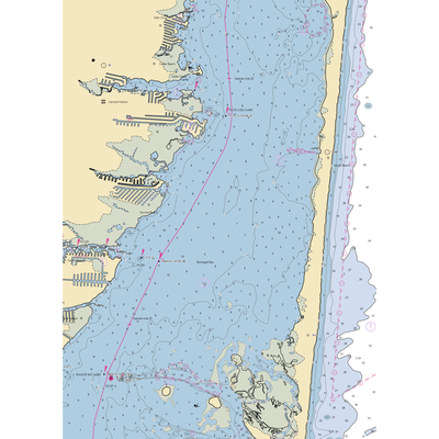 Tide's End Marina (Lanoka Harbor, NJ) NOAA Chart  Gaming Mouse Pad