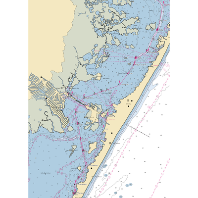 The Boatyard and Marina (Beach Haven, NJ) NOAA Chart  Gaming Mouse Pad