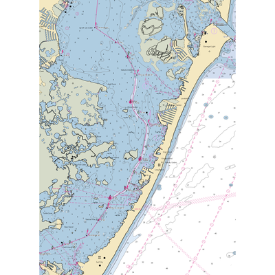 The Boat Yard (Barnegat Light, NJ) NOAA Chart  Gaming Mouse Pad