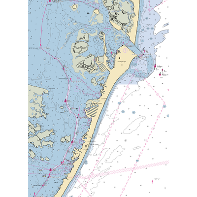 Robbie's Loveladies Marina (Barnegat Light, NJ) NOAA Chart  Gaming Mouse Pad