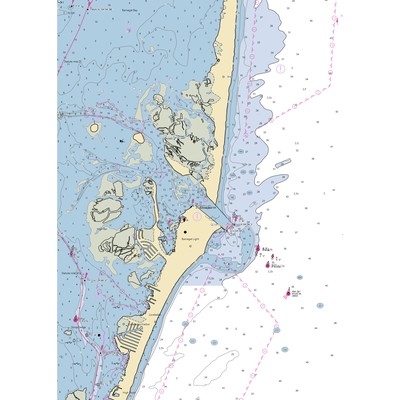 Bobbies Boats (Barnegat Light, NJ) NOAA Chart  Gaming Mouse Pad