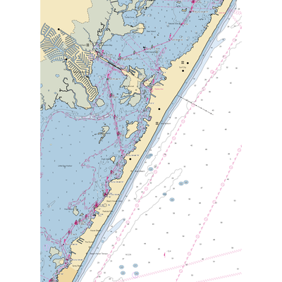 MarineMax Ship Bottom (Beach Haven, NJ) NOAA Chart  Gaming Mouse Pad