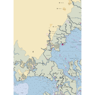 Total Marine of Tuckerton (West Creek, NJ) NOAA Chart  Gaming Mouse Pad