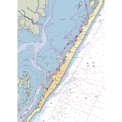 Sportsman's Marina (Beach Haven, NJ) NOAA Chart  Gaming Mouse Pad