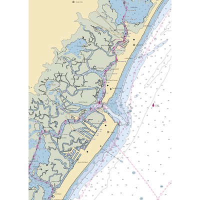 Avalon Yacht Club (Avalon, NJ) NOAA Chart  Gaming Mouse Pad