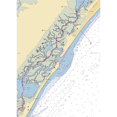 Corson's Inlet Marina (Strathmere, NJ) NOAA Chart  Gaming Mouse Pad