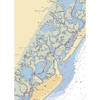 Grassy Sound Marina (Dennisville, NJ) NOAA Chart  Gaming Mouse Pad