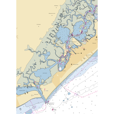 Shawcrest Marina (Rio Grande, NJ) NOAA Chart  Gaming Mouse Pad