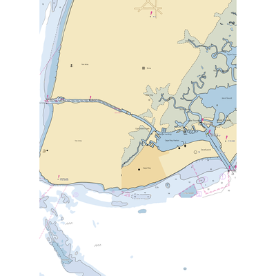 Tony's Marine Railway (Cape May Point, NJ) NOAA Chart  Gaming Mouse Pad