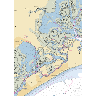 All Marine Center (Brigantine, NJ) NOAA Chart  Gaming Mouse Pad