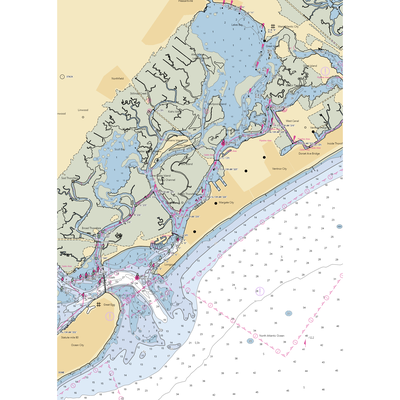 Captain Andy's Marina (Longport, NJ) NOAA Chart  Gaming Mouse Pad