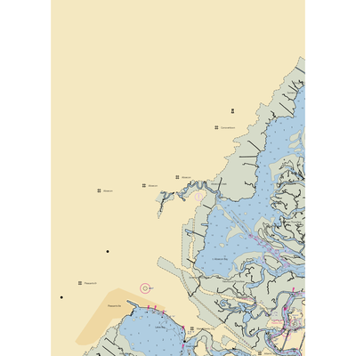 Absecon Bay Sportsman Ctr (Brigantine, NJ) NOAA Chart  Gaming Mouse Pad