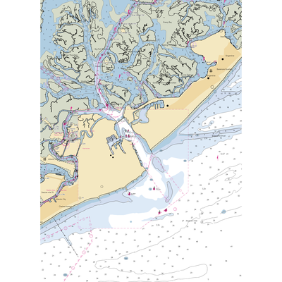 Historic Gardner's Basin (Brigantine, NJ) NOAA Chart  Gaming Mouse Pad