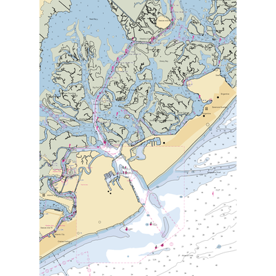 Brigantine Marina & Paddle Club (Brigantine, NJ) NOAA Chart  Gaming Mouse Pad