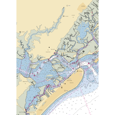 Harbour Cove Marine Services (Egg Harbor Township, NJ) NOAA Chart  Gaming Mouse Pad