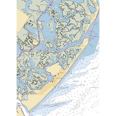 North Port Marina (Brigantine, NJ) NOAA Chart  Gaming Mouse Pad