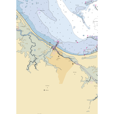 Pilottown Yacht Basin (Harbeson, DE) NOAA Chart  Gaming Mouse Pad