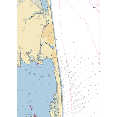 Rusty Rudder (Ocean View, DE) NOAA Chart  Gaming Mouse Pad