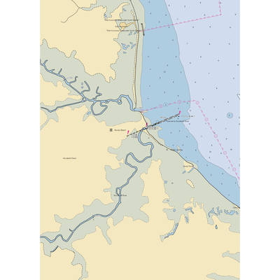 JP's Wharf Restaurant (Dover Afb, DE) NOAA Chart  Gaming Mouse Pad