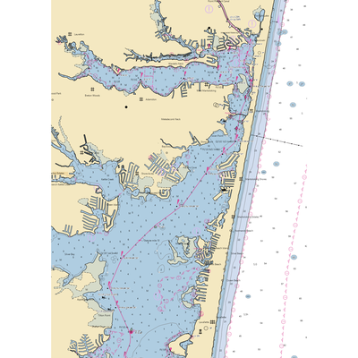 Shore Acres Yacht Club (Pine Beach, NJ) NOAA Chart  Gaming Mouse Pad