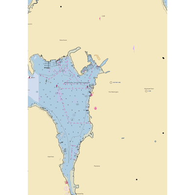 Manhasset Bay Ship Yard (Little Neck, NY) NOAA Chart  Gaming Mouse Pad