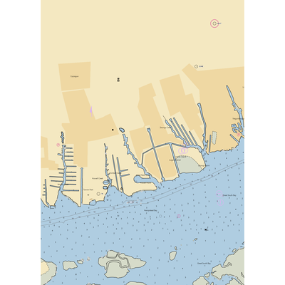 Lasala Boat Yard (Copiague, NY) NOAA Chart  Gaming Mouse Pad