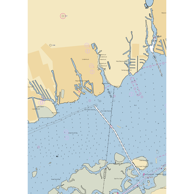 Anchorage Yacht Club (Babylon, NY) NOAA Chart  Gaming Mouse Pad