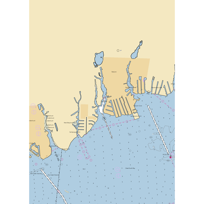 Rainbow Marine (Babylon, NY) NOAA Chart  Gaming Mouse Pad