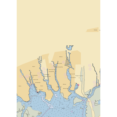 Montes Marina (Bellmore, NY) NOAA Chart  Gaming Mouse Pad