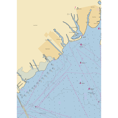 Bay Shore Yacht Club (Bay Shore, NY) NOAA Chart  Gaming Mouse Pad