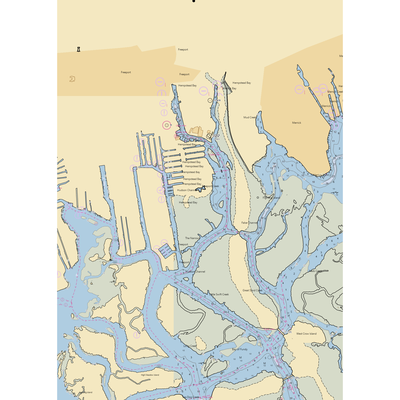 Cow Meadow Park (Freeport, NY) NOAA Chart  Gaming Mouse Pad