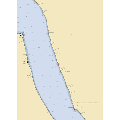 Don's Marina (Interlaken, NY) NOAA Chart  Gaming Mouse Pad