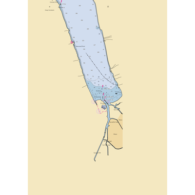 Alan H Treman State Marine Pk (Ithaca, NY) NOAA Chart  Gaming Mouse Pad