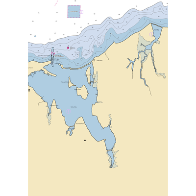 Skippers Landing Restaurant and Marina (Sodus Point, NY) NOAA Chart  Gaming Mouse Pad