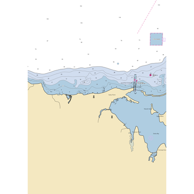 Martin's Tidesides Marine (Sodus Point, NY) NOAA Chart  Gaming Mouse Pad