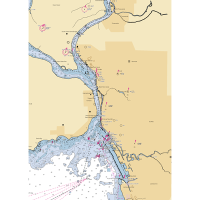 Nicholls Marine (Buffalo, NY) NOAA Chart  Gaming Mouse Pad