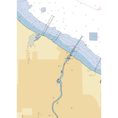 River Street Marine (Rochester, NY) NOAA Chart  Gaming Mouse Pad