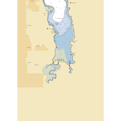 McMillan Marine (Rochester, NY) NOAA Chart  Gaming Mouse Pad