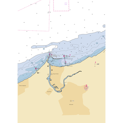 HTP Rack and Marina (Grand River, OH) NOAA Chart  Gaming Mouse Pad