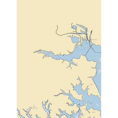 Bowerman's Marina (White Marsh, MD) NOAA Chart  Gaming Mouse Pad