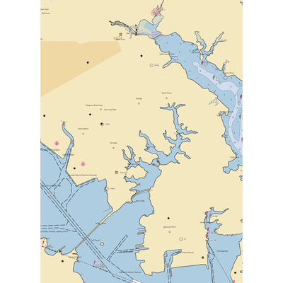 Starr Marine (Baltimore, MD) NOAA Chart  Gaming Mouse Pad