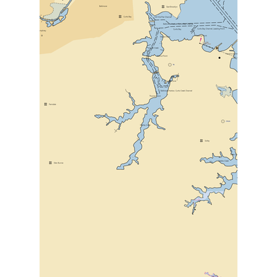 Marley Creek Marina (Glen Burnie, MD) NOAA Chart  Gaming Mouse Pad