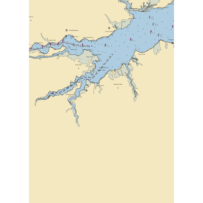 Vines Creek Marina (Bethany Beach, DE) NOAA Chart  Gaming Mouse Pad