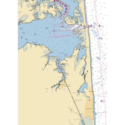 Bayshore RV Campground and Marina (Ocean View, DE) NOAA Chart  Gaming Mouse Pad