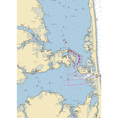 Malone's Bayside Marina (Ocean View, DE) NOAA Chart  Gaming Mouse Pad